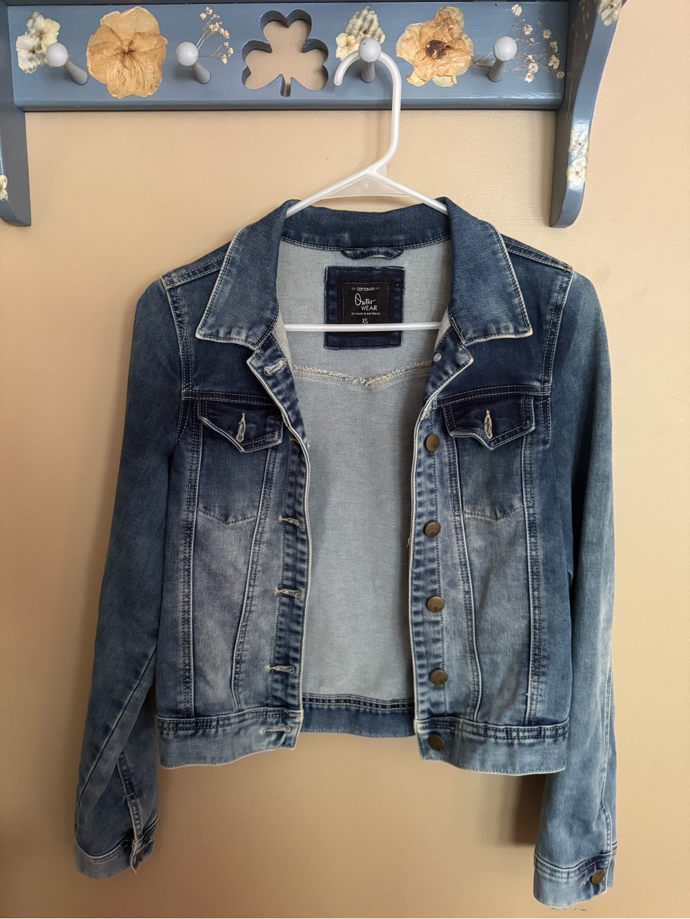 Cotton On Navy and Light Blue Outerwear Jacket